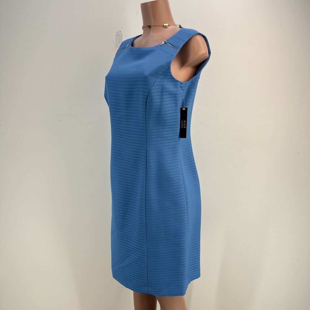 NWT WOMEN'S SZ 8 ALEX MARIE SLEEVELESS BLUE DRESS MULHOLLARD * $129 - Picture 6 of 17